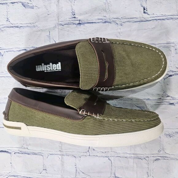 Unlisted Kenneth Cole MENS 10 Boat Shoe Un-Anchor Corduroy Loafer Dress Moc Toe main image 4
